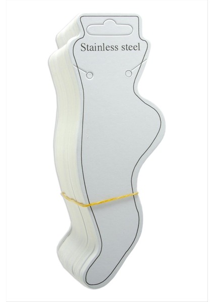 Çelik Yazılı Kalın Halhal Kartı 100 Adet