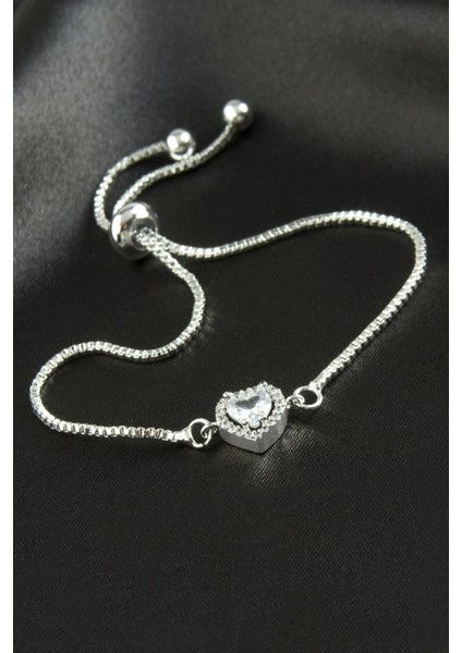 Kalp Zirkon Taşlı Asansörlü Bileklik ( Ciddi Ilişki Bilekliği) fırsatları