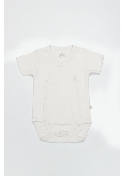 Bistyle Organik Natural Basic Style Kruvaze Yarım Kol Body BS17101 Ekru