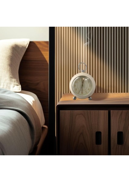 Dekoratif Yuvarlak Alarmlı ve Işıklı Masa Saati fiyatları