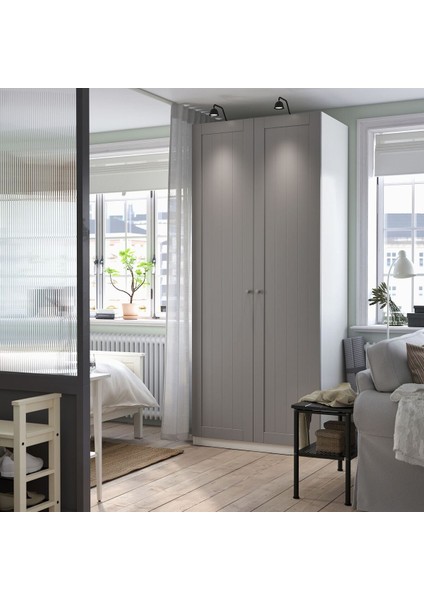 Pax Gardırop, Beyaz-Gri, 100X60X236 cm fiyatları