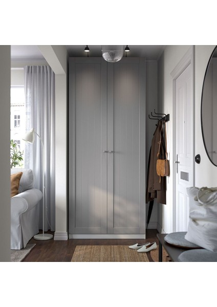 Pax Gardırop, Beyaz-Gri, 100X60X236 cm fırsatları