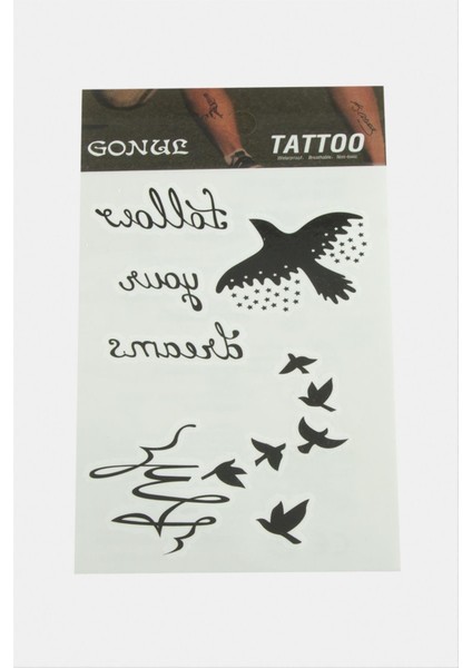 Kuş Tattoo Dövme Sticker
