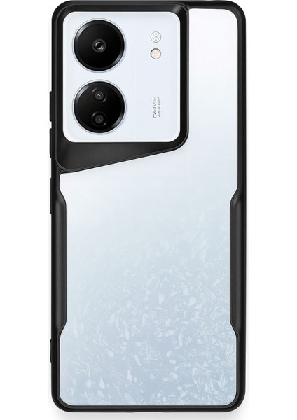 Xiaomi Redmi 13C Kılıf Darbe Önleyici Kenar Renkli Silikon Kapak