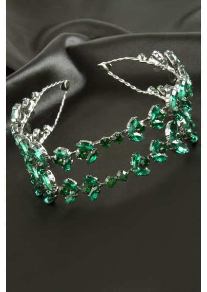 Kristal Taşlı Eğilebilir Saç Aksesuarı