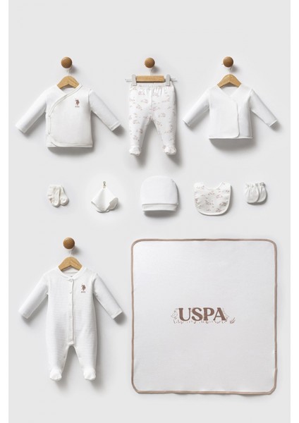 U.s. Polo Assn Hastane Çıkışı 10’lu Set USB2704 Beyaz