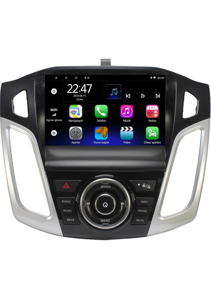 Ford Focus 3-4(2012-2017)-9''ANDROİD Gerçek 2+32 GB / 4 Çekirdek 1.6ghz / Wıfı 5.0ghz / Bt 5.4-Kablosuz Carplay-Ahd Hd Geri Görüş Kamera Hediye indirimleri