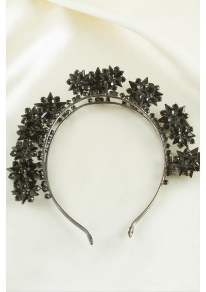 Yıldız Lüks Taşlı Gelin Tacı