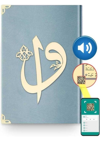 Hafız Boy Kadife Kuran-I Kerim (Gökyüzü Mavi, Elif-Vavlı, Mühürlü) fırsatları