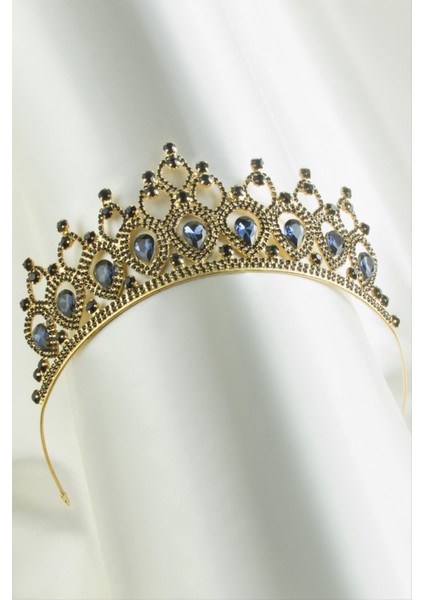 Lüks Taşlı Gelin Tacı