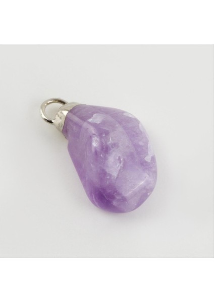 Amatist Doğaltaş Kolye Ucu