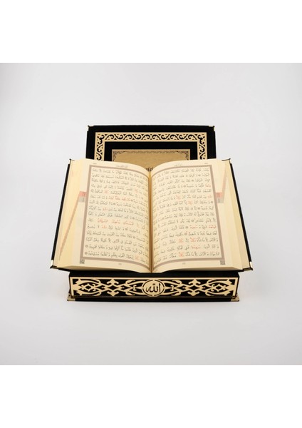 Raşel Kutulu Hediyelik Kuran-I Kerim (Orta Boy, Siyah, Şems Lafzatullah Gold Pleksi) indirimleri