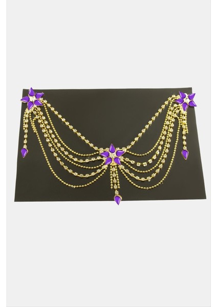 Papatya Şerit Taşlı Alınlık