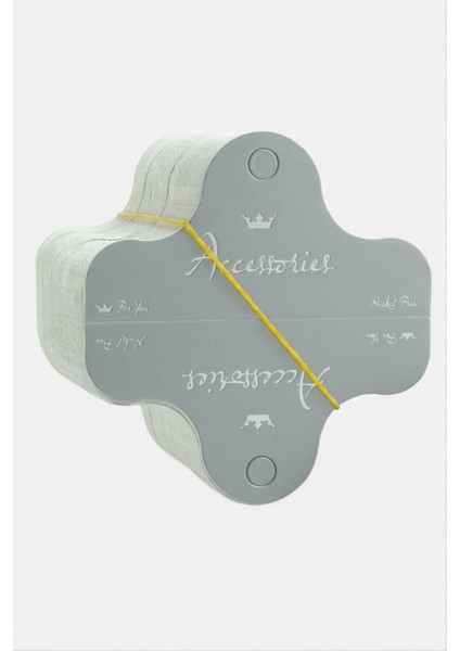 Lüks Gri Kolye Kartı 200 Adet