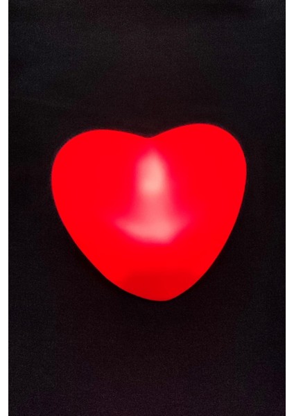 Işıklı Kırmızı Kalp LED Lamba 7 cm