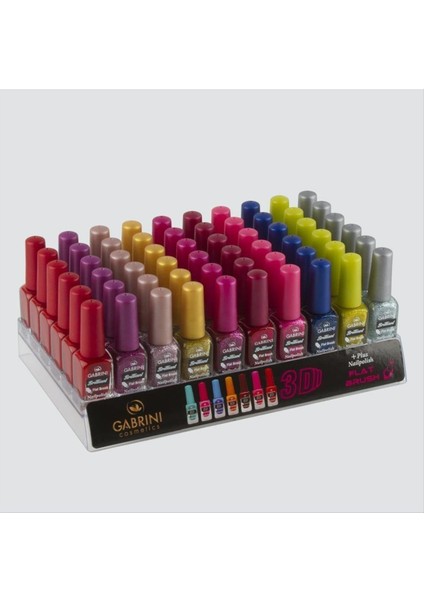 Gabrini Brilliant Flat Brush Oje (Simli Oje) modelleri