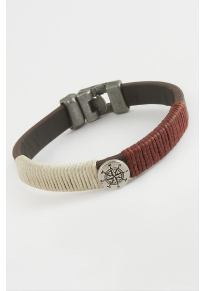 Pusula Kaliteli Suni Deri Bileklik