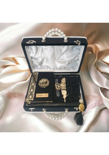 Dini Hediye Gelin Bohçası Çeyizlik Çanta Boy Kuranı Kerimsiyah