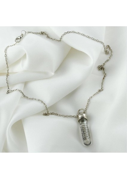 Ayetel Kürsü Yazılı Zemzem Sulu Canlı Kolye fiyatları