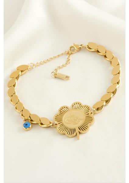 Yonca Arpa Zincir Lüks Çelik Bileklik fiyatları