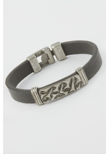 Zemin Desenli Suni Deri Bileklik