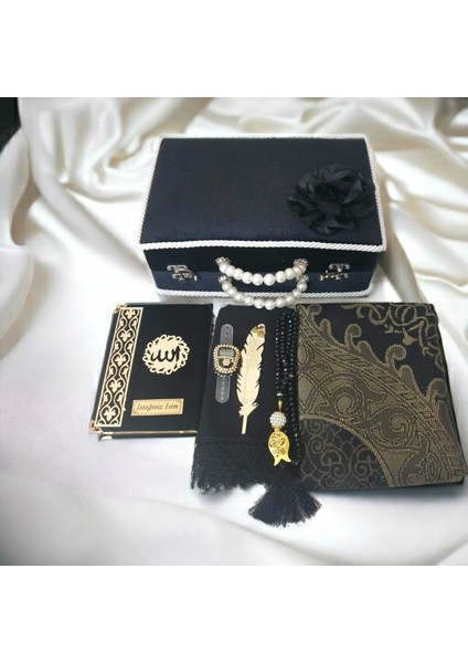 Dini Hediye Gelin Bohçası Çeyizlik Çanta Boy Kuranı Kerimsiyah fırsatları