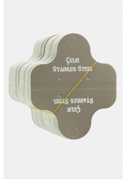 Çelik Yazılı Kolye Kartı 200 Adet