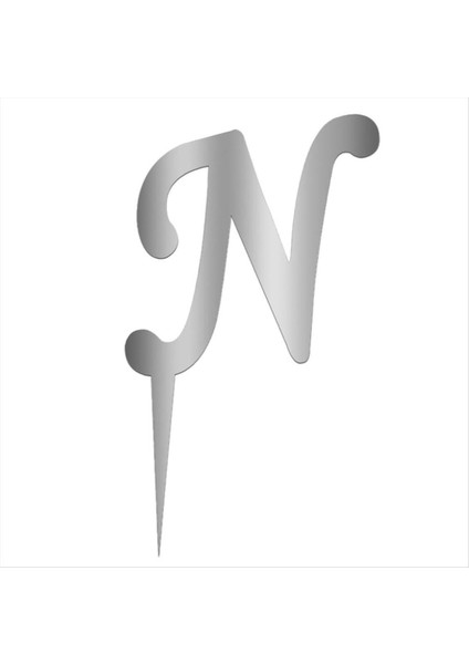 Gümüş Renkli Harf Pasta ve Kek Pleksi indirimleri