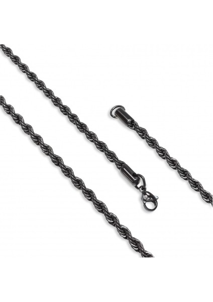 Sarmal Halat Çelik Kolye 4Mm 3183CEK056