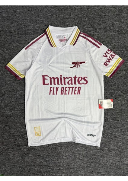 Arsenal Yeni Sezon Yakalı Beyaz Isimsiz Forma