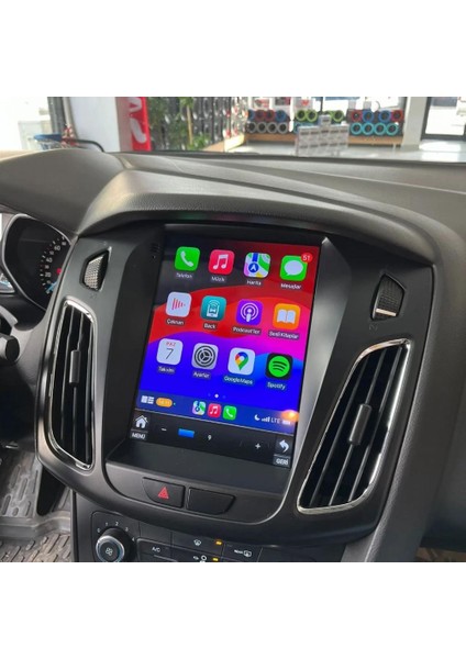 Ford Focus 3-4 TESLA(2012-2018)-9.7'' QLED Android Gerçek 4+64 GB / 4 Çekirdek 1.6ghz / Wıfı 5.0ghz / Bt 5.4-Kablosuz Carplay-Ahd Hd Geri Görüş Kamera Hediye