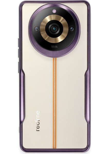 Realme 11 Pro / 11 Pro Plus Kılıf Darbe Önleyici Kenar Renkli Silikon Kapak