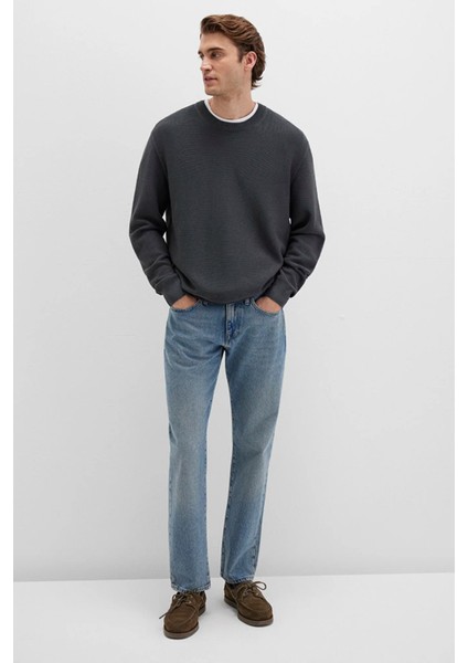 Bisiklet Yaka Antrasit Kazak 0710197-80106