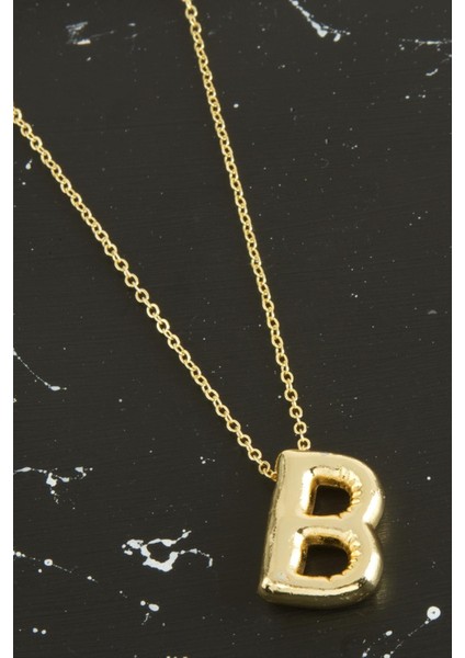 B Harfli Balon Kolye