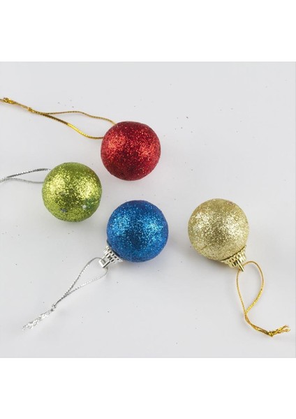 12'li Simli Minik Cici Top Yılbaşı Ağaç Süsü fiyatları