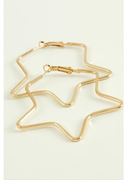 Yıldız Halka Küpe 5,5 cm