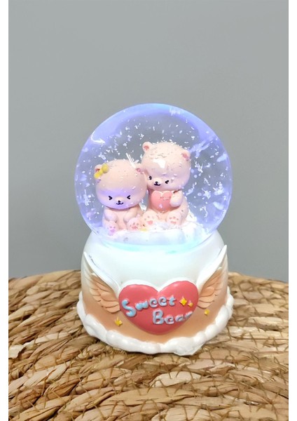 Ayıcık Işıklı Kar Küresi Küçük