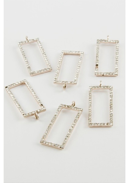 Dikdörtgen Taşlı Kolye Ucu Aparatı 1 Adet