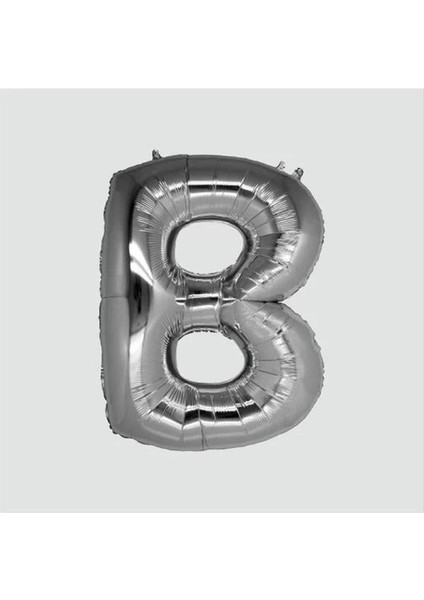Gümüş Renkli 40*100 Harfli Folyo Balon