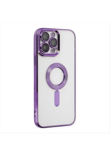 iPhone 11 Pro Max Lüx Magsaff Lazer Silikon Kılıf (Kamera Korumalı)