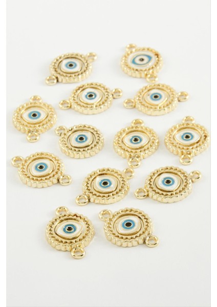 Göz Çift Kulplu Mineli Bileklik ve Kolye Ucu Aparatı 1 Adet