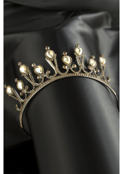 Lüks Taşlı Gelin Tacı