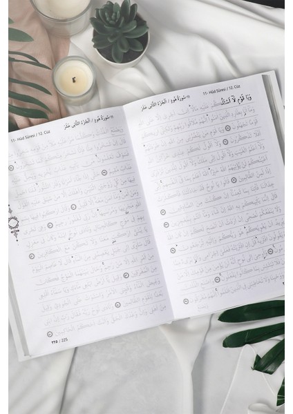 Kalem ile Yazılabilen Gölgeli Kuranı Kerim Siyah Kapak ve Silinebilir Kalem indirimleri