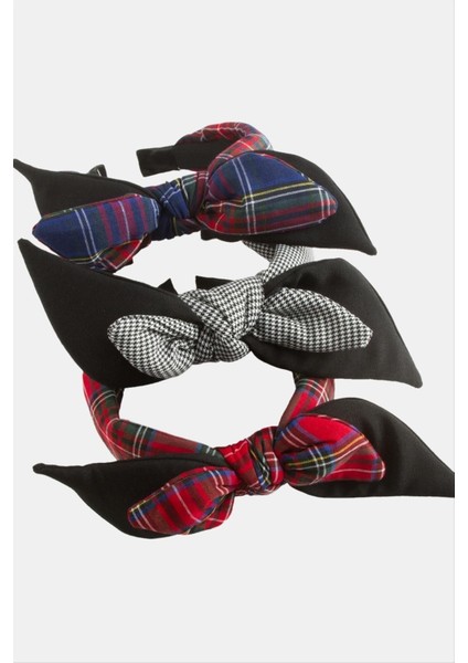 Ekose Desenli Fiyonglu Taç