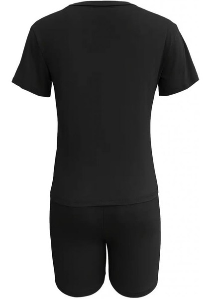 Kadın Kısa Kollu Çapa Baskılı Viskon Ikili Takım indirimleri