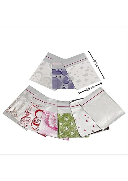 7*9 Metalize Hediye Poşet Paketi 100'LÜ