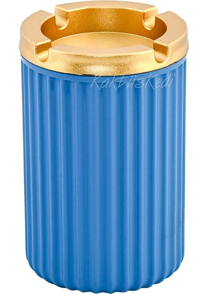 3'lü Set Gold Kapaklı Kokusuz Küllük 7178281