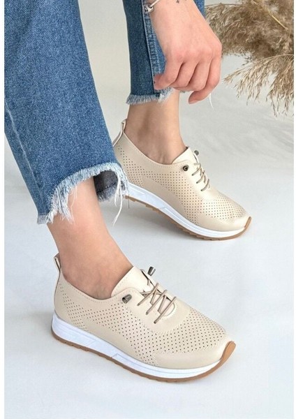 Bej Cilt Bağcıklı Spor Ayakkabı 261010 36 fiyatları