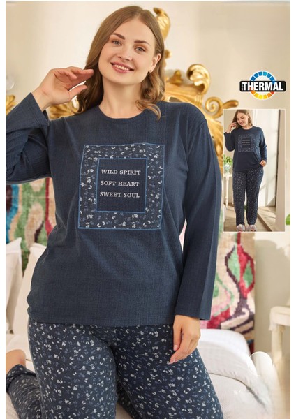 Battal Thermal Uzun Kollu Pijama Takımı 240685