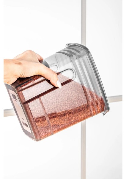 3'lü 3,5 Litre Strip Mega Boy Erzak Saklama Kabı Antrasit fiyatları